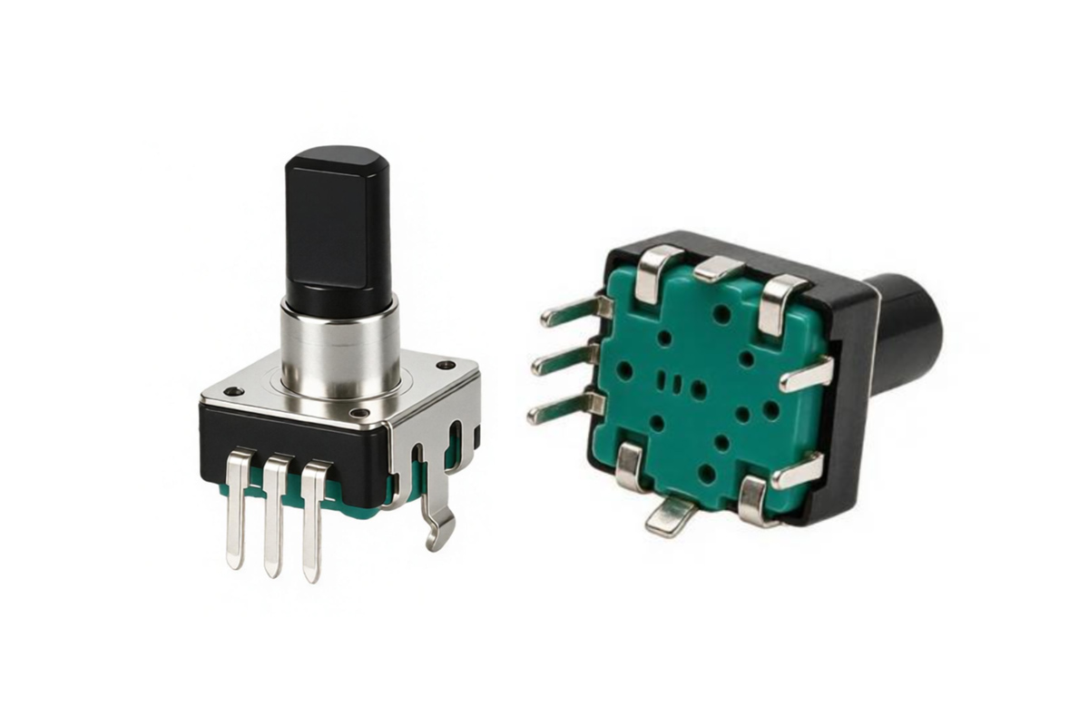 EC12带按压开关D头旋转编码器